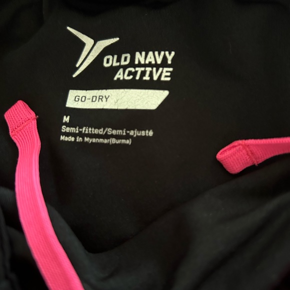 OLD NAVY ACTIVE Go-Dry Semi-Fitted Black Rose Print Running Spring Run Shorts M - Picture 5 of 8